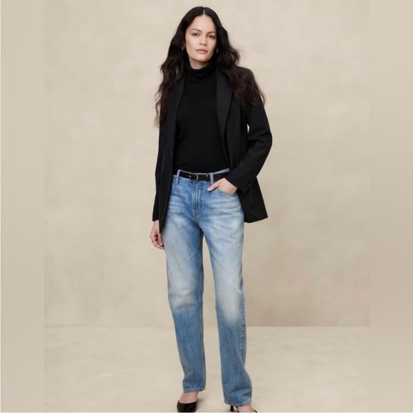 NWT! Banana Republic Black Sculpted Suit Blazer - Multiple Sizes💙 - Picture 4 of 7